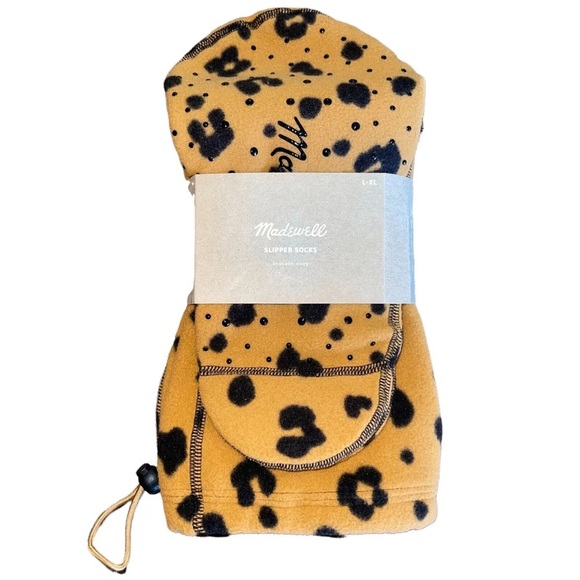 Madewell Soft Leopard Slipper Socks - Picture 2 of 5